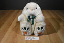 Animal Adventure Beige Bunny Rabbit 2000 Plush with Carrot Feet