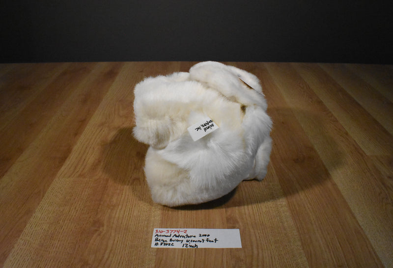 Animal Adventure Beige Bunny Rabbit 2000 Plush with Carrot Feet