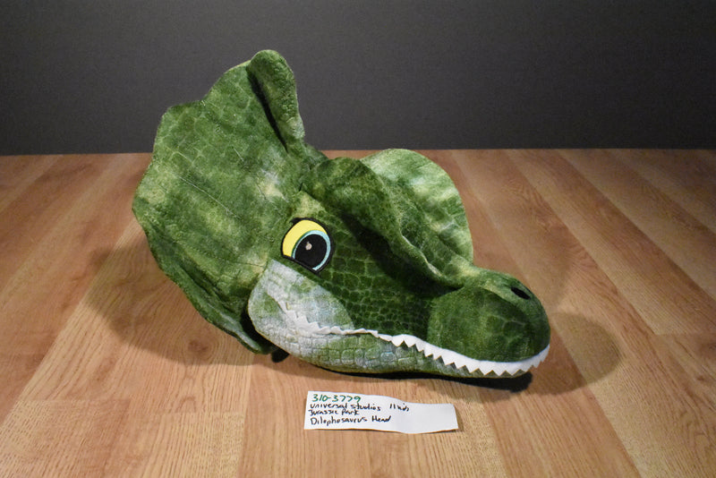 Universal Studios Jurassic Park Dilophosaurus Head Wall Mount Plush