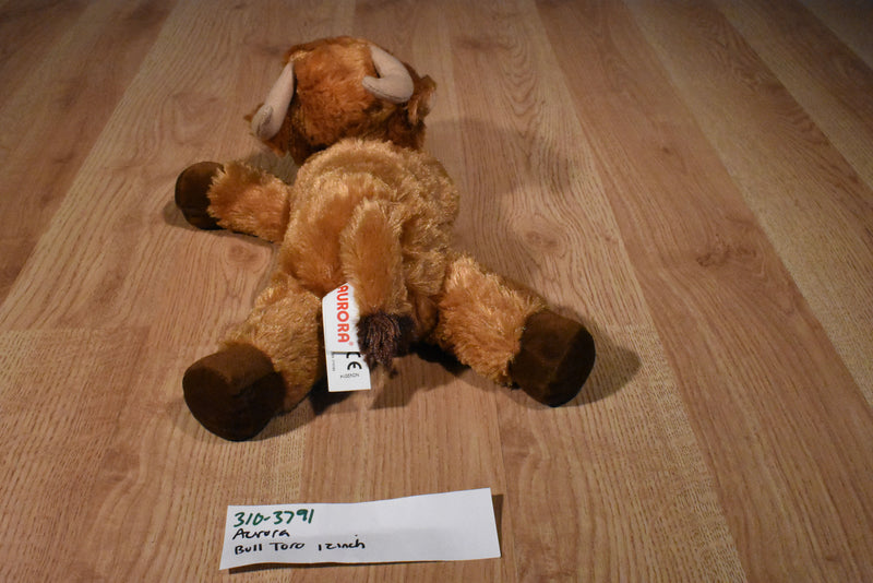 Aurora Flopsies Toro the Brown Bull Beanbag Plush
