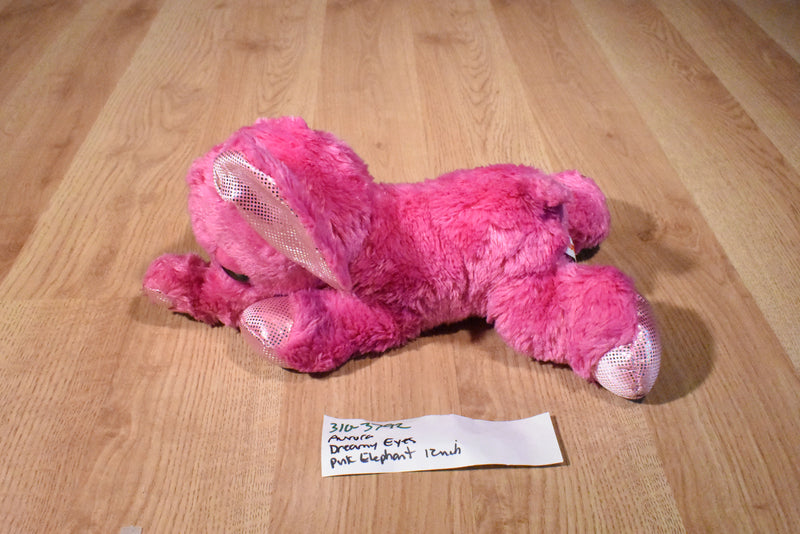Aurora Dreamy Eyes Pink Elephant Beanbag Plush