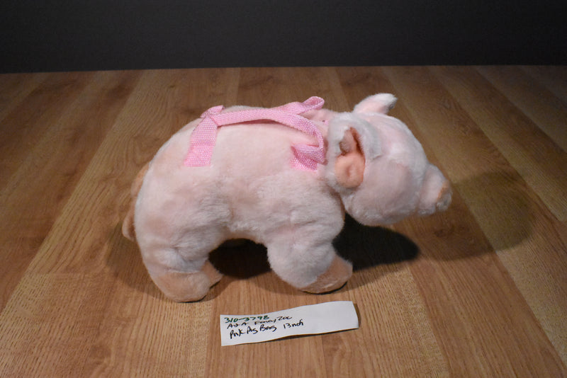 A&A Fancy Zoo Pink Pig Plush Bag Purse