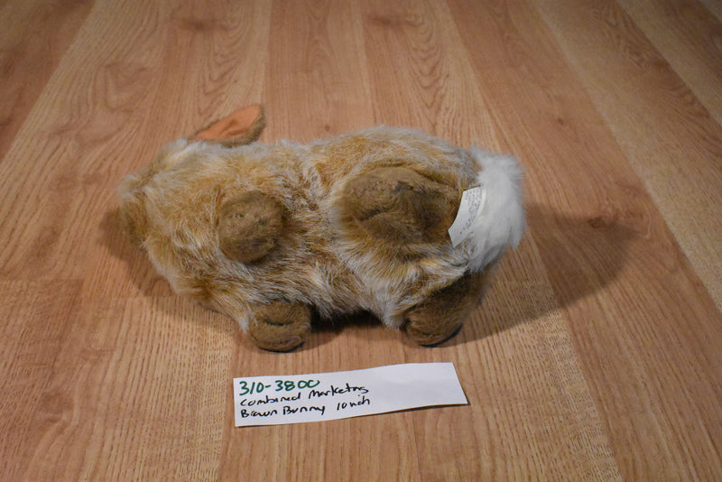 Combined Marketing Brown Bunny Plush with Red Eyes
