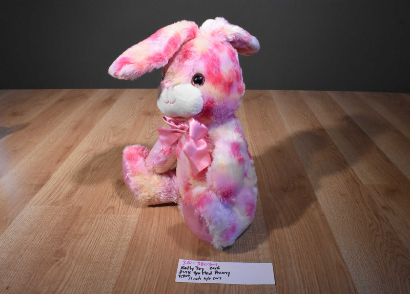Kelly Toy Pink Yellow White Bunny Rabbit 2016 Plush With Pink Bow