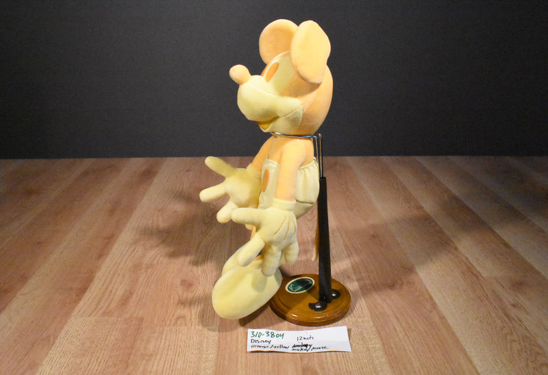 Cartoon Characters Disney Orange Yellow Mickey Mouse Plush