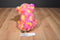 Wild Republic Pink Purple Yellow Patch Bear 2015 Beanbag Plush