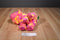 Wild Republic Pink Purple Yellow Patch Bear 2015 Beanbag Plush