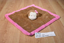 Tiddliwinks Brown Pink Monkey Security Blanket