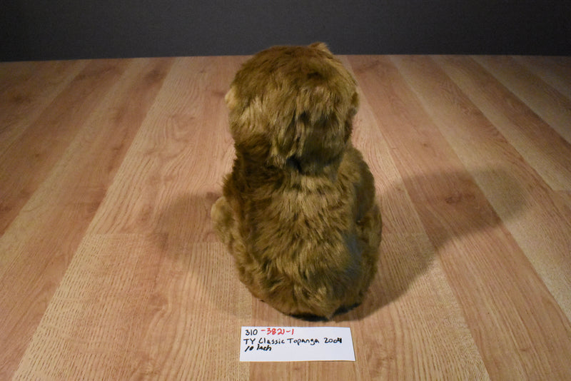 Ty Classic Topanga Brown Monkey Chimp Ape 2004 Beanbag Plush