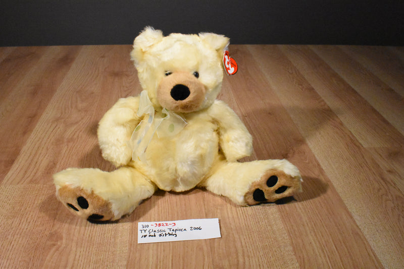 Ty Classic Tapioca Cream Colored Bear 2006 Beanbag Plush