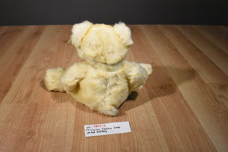 Ty Classic Tapioca Cream Colored Bear 2006 Beanbag Plush