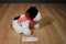 Ty Classic Brinksie White and Black Spaniel Dog 2005 Beanbag Plush