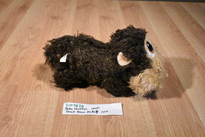 Zoomworks Baby Stuffies Scout Brown Monkey 2014 Beanbag Plush