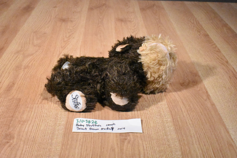 Zoomworks Baby Stuffies Scout Brown Monkey 2014 Beanbag Plush