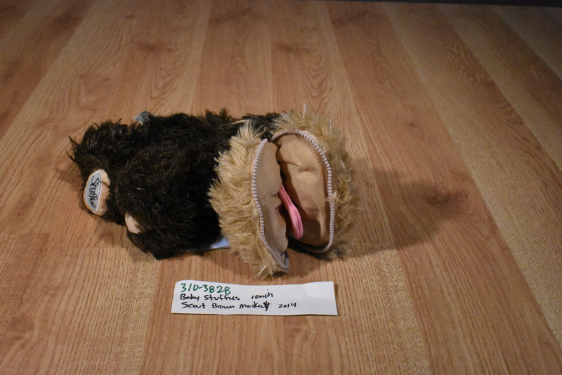 Zoomworks Baby Stuffies Scout Brown Monkey 2014 Beanbag Plush
