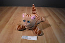 Tonka Pound Purries Brown Tabby Cat 1985 Plush with Blue Eyes