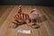Tonka Pound Purries Brown Tabby Cat 1985 Plush with Blue Eyes