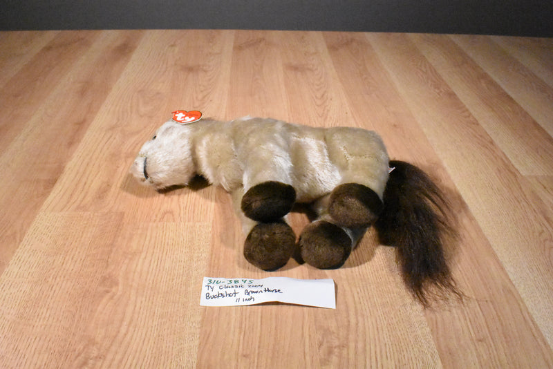 Ty Classic Buckshot Brown Horse 2004 Beanbag Plush