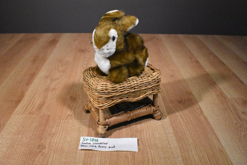 Godiva Chocolatier Brown and White Bunny Rabbit Plush
