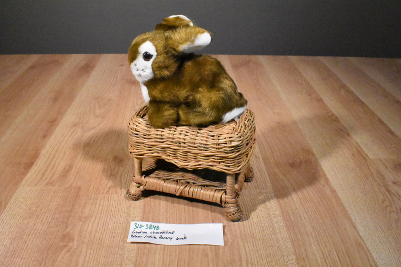 Godiva Chocolatier Brown and White Bunny Rabbit Plush