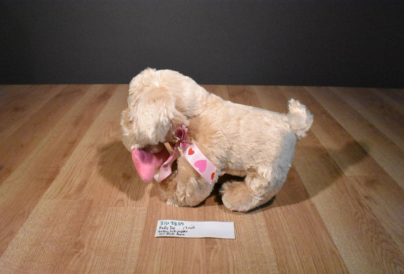 Kellytoy Yellow Lab Golden Retriever Puppy With Pink Bone 2017 Plush
