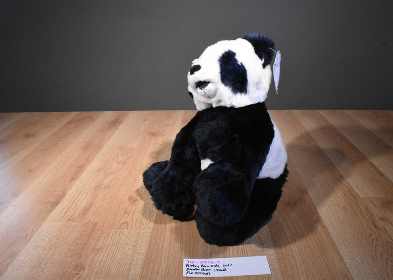 Pottery Barn Kids Fur Friends Panda Bear 2017 Beanbag Plush