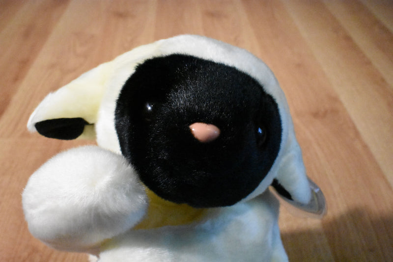 Ty Beanie Buddy Chops Black Faced White Lamb 2000 Beanbag Plush