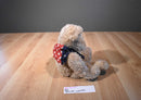 Russ Glory Beige Bear Beanbag Plush With Red/Blue Bandana with Stars
