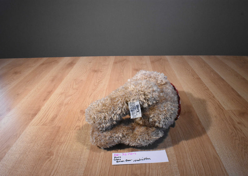 Russ Glory Beige Bear Beanbag Plush With Red/Blue Bandana with Stars