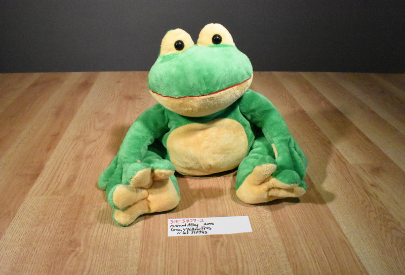 Animal Alley Green and Yellow Frog 2000 Plush