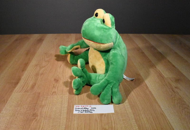 Animal Alley Green and Yellow Frog 2000 Plush
