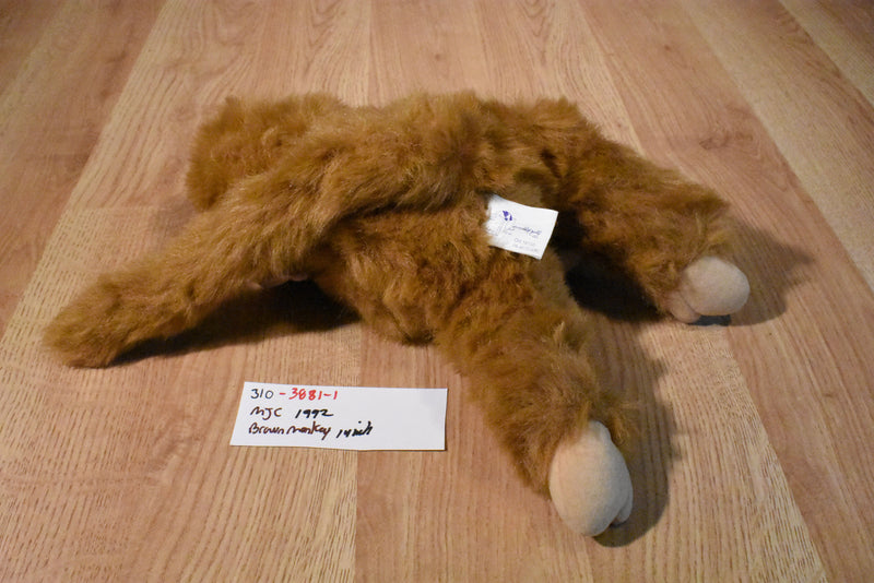 MJC Purr-fection Pete the Brown Monkey 1992 Plush