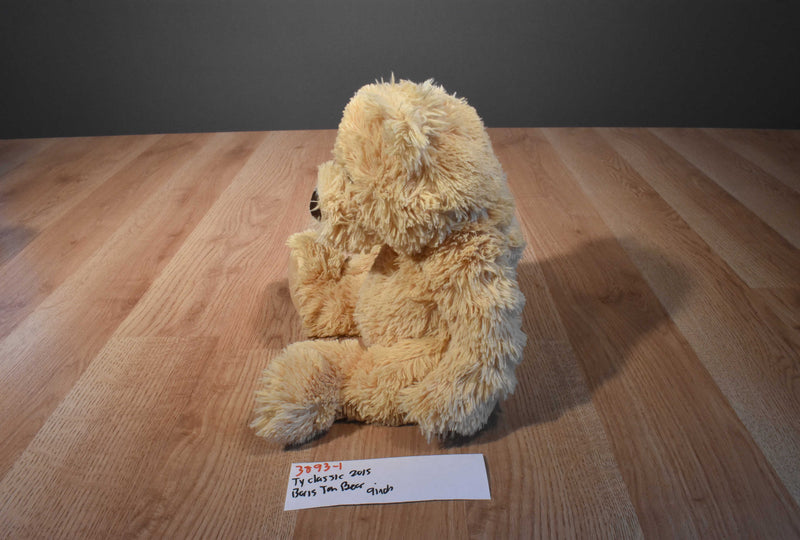 Ty Classic Boris Tan Teddy Bear 2015 Beanbag Plush
