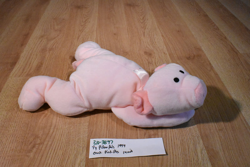 Ty Pillow Pals Oink Pink Pig 1994 Plush