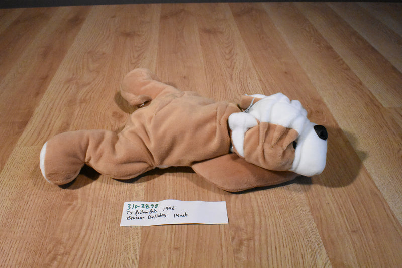 Ty Pillow Pals Bruiser Bulldog 1996 Plush