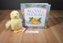 Douglas Quacker Yellow Duckling Plush and Embossed Book