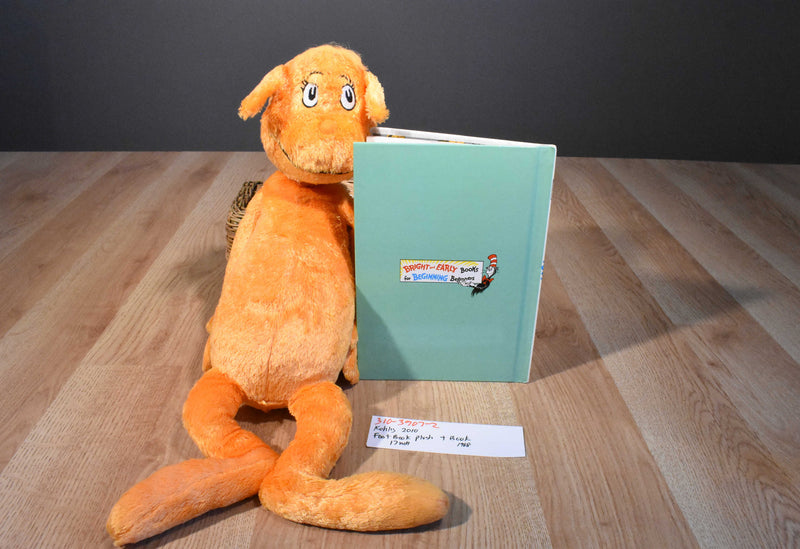 Kohl's Cares Dr. Seuss The Foot Book Orange Critter 2005 Plush and Book