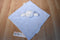 Blankets and Beyond Blue and White Boy Bear Security Blanket