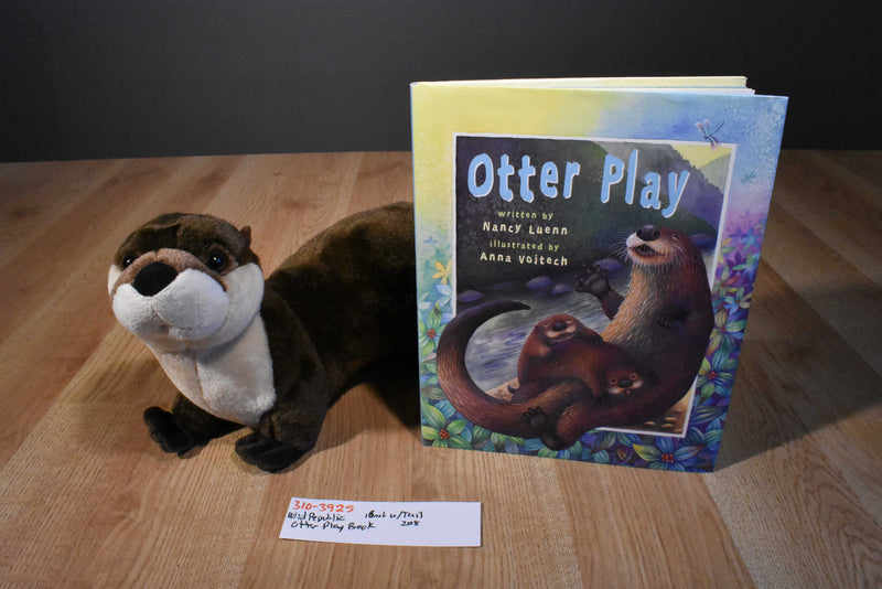 Wild Republic River Otter 2018 Plush and "Otter Play" Hardcover Book