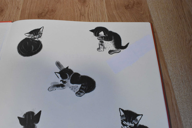 IKEA Grey Tabby Kitten Lilleplutt Plush and "Mittens" Hard Cover Book