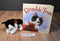 Russ Sam Black and White Cat Beanbag Plush and "Rumble Tum" Hardcover Book