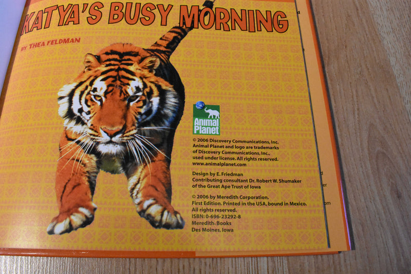 Kohl's Animal Planet Tiger Katya and "Katya's Busy" Morning Book