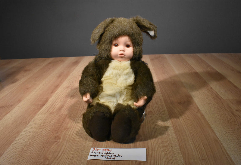 Anne Geddes Large Baby Squirrel 1988 Beanbag Plush