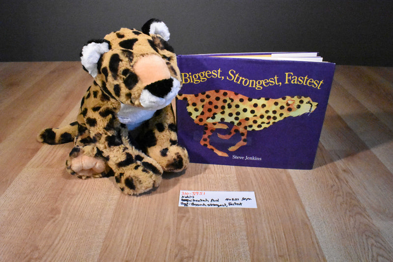 Kohl's Cheetah Plush and "Biggest, Strongest, Fastest" Hardcover Book