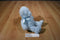 Baby Gund Blue Teddy Bear With Pink Bow Plush