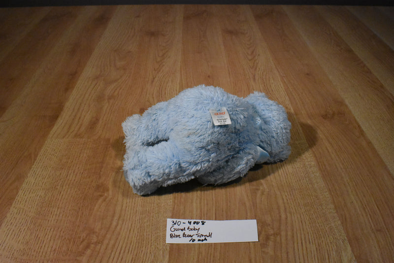 Baby Gund Blue Teddy Bear With Pink Bow Plush
