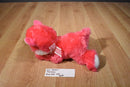 Pink and White Cat Plush From Jamaica with Blue Eyes