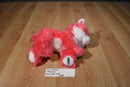 Pink and White Cat Plush From Jamaica with Blue Eyes