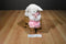 Gund Baby Lena the White Lamb plush with a Pink Blanket