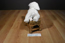Gund Baby Lena the White Lamb plush with a Pink Blanket